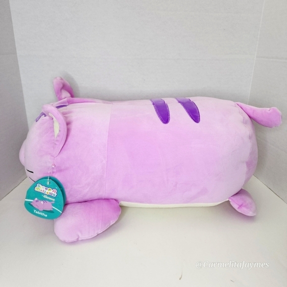 TABITHA 🐈💤 18" Purple Tabby Cat SleepAMallow Original Squishmallow ☆ NWT ☆ - Picture 5 of 11